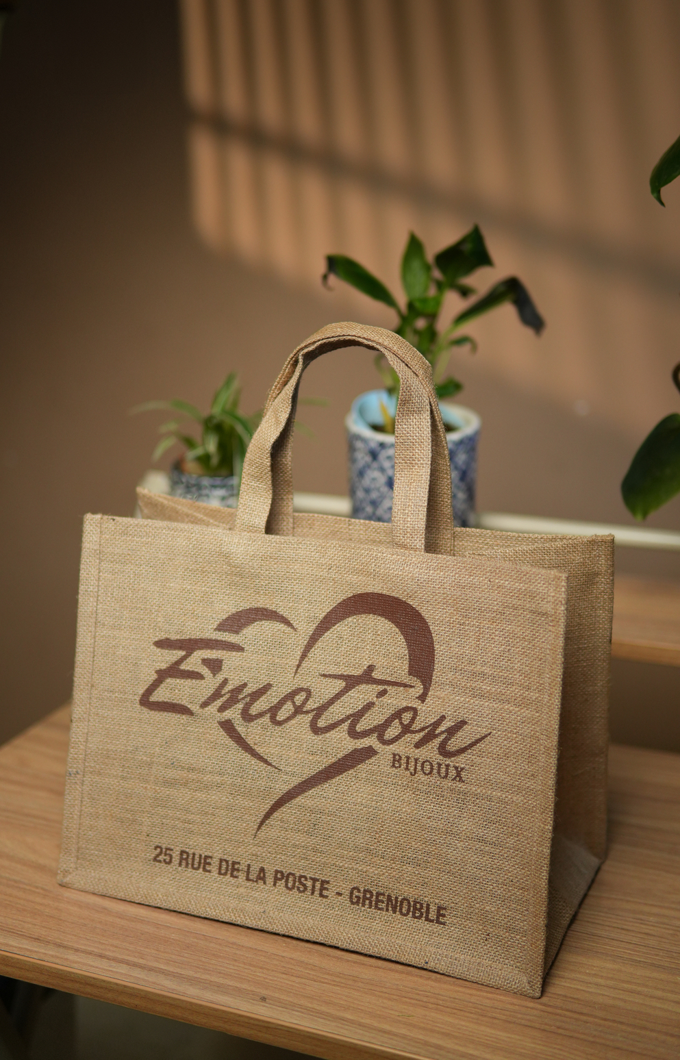 Printed Natural Jute Bag ( Promotional)