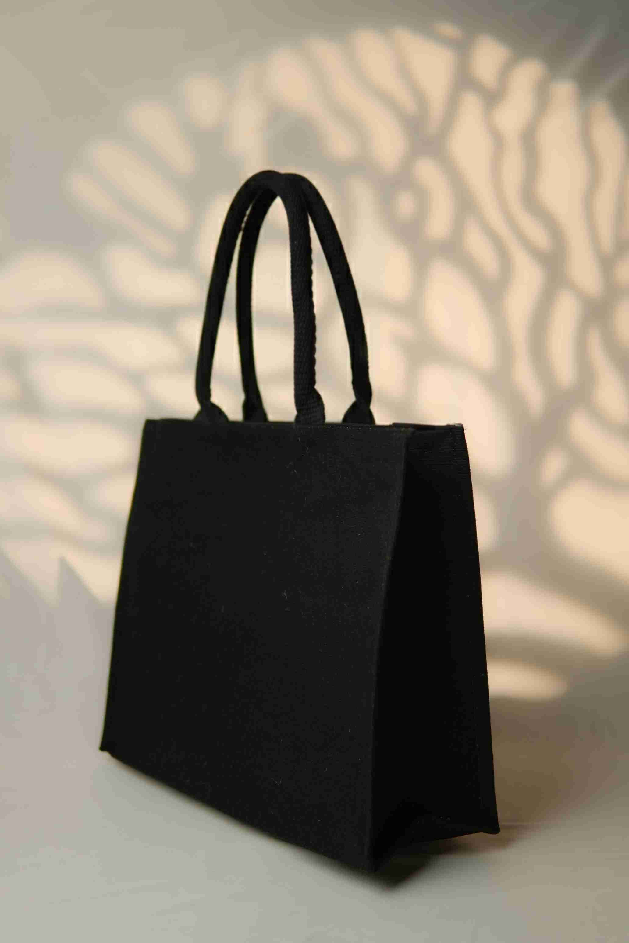 Black Juco bag ( With Zip )