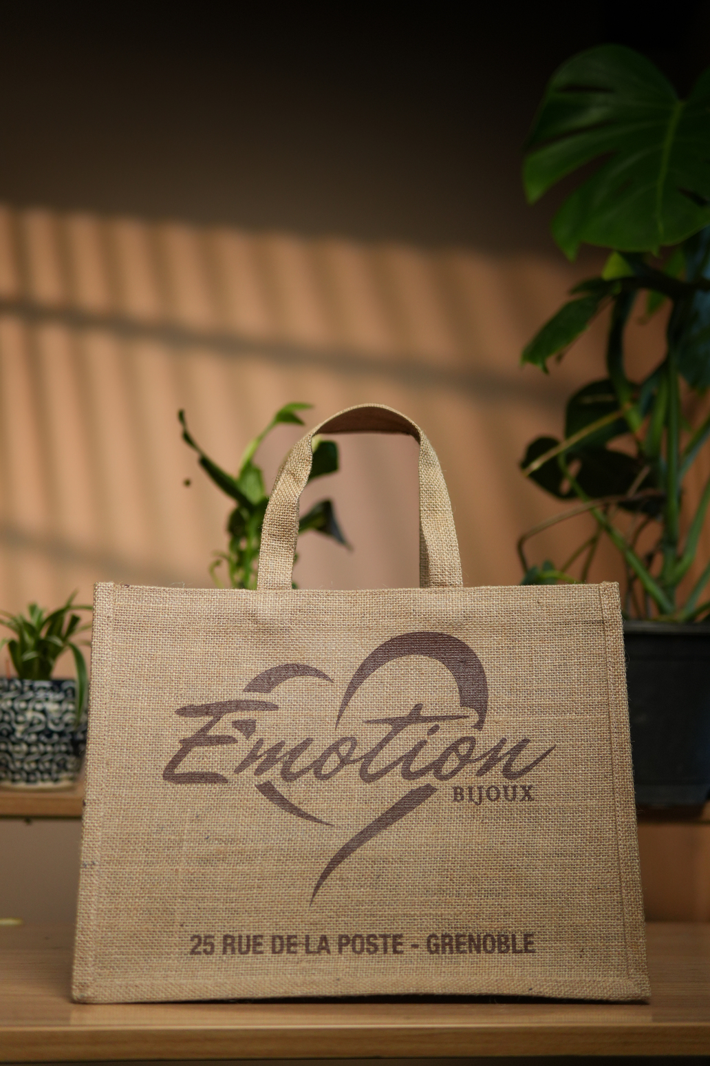 Printed Natural Jute Bag ( Promotional)