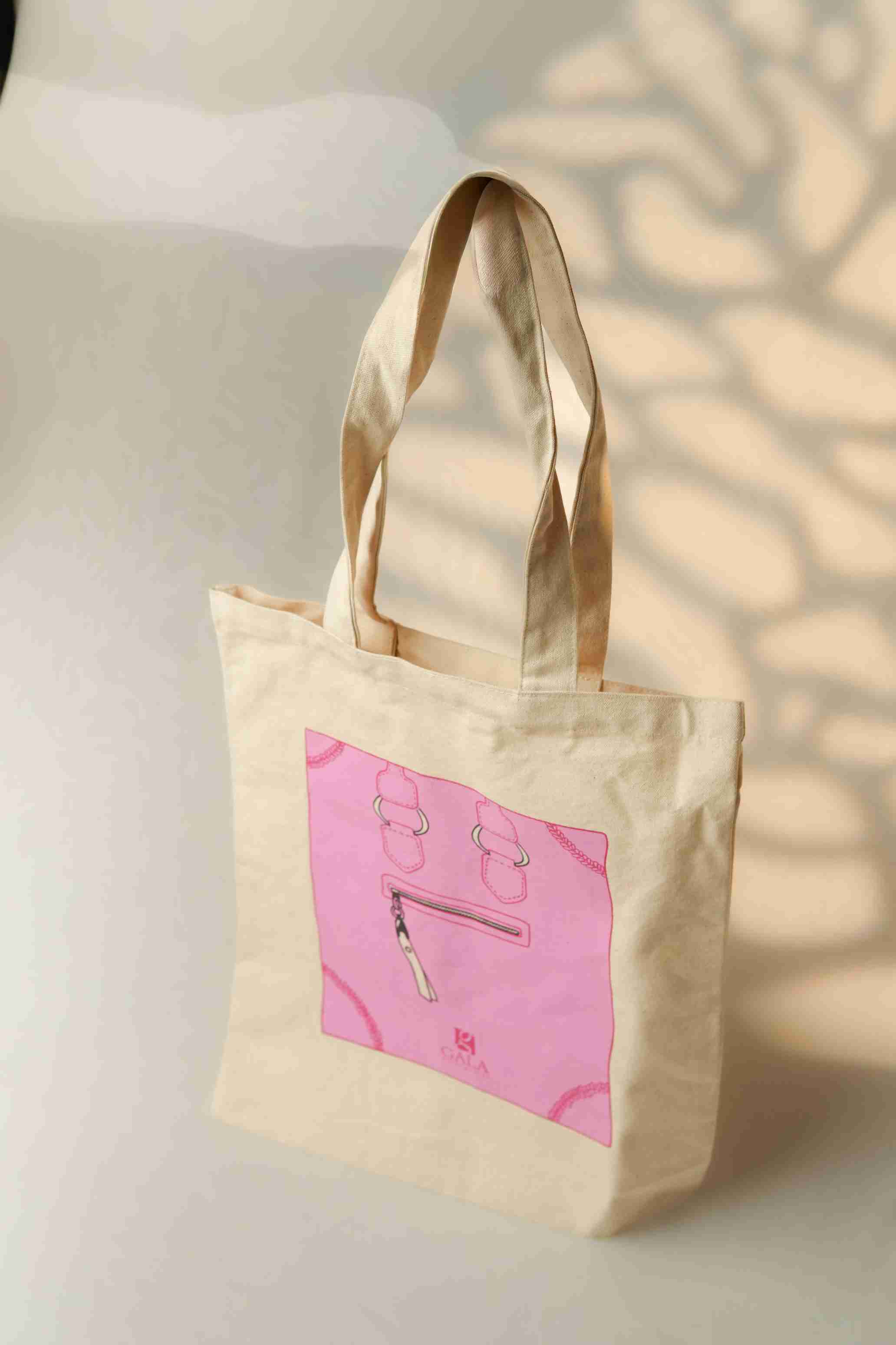 10 oz natural print Bag